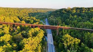 Trestle Bridge  Downingtown PA  DJI Mini Pro 4 [upl. by Anirtek]