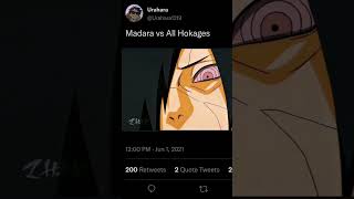 Madara vs all hokages edit youtubeshorts anime animeedit naruto madara [upl. by Nnylrats800]