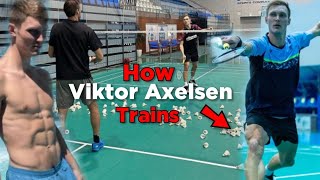 Viktor axelsen intense training 2023  Complete multi shuttle session [upl. by Anauqat752]