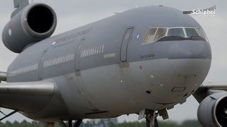 KDC10s van de Koninklijke Luchtmacht landen op Schiphol [upl. by Alrad258]