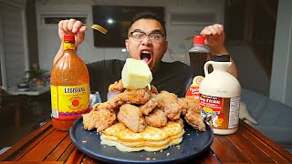 FRIED CHICKEN AND WAFFLES Recipe [upl. by Buff]