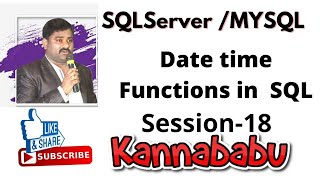 Datetime Functions sql18 [upl. by Behnken87]