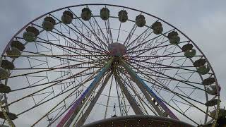 Riesenrad White Star Göbel offride Lindau Jahrmarkt 2024 [upl. by Onitselec]