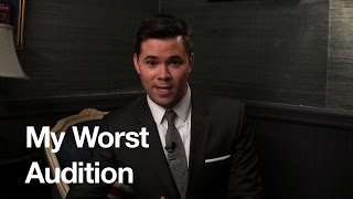 My Worst Audition Andrew Rannells Late Night with Jimmy Fallon [upl. by Ahtanoj274]