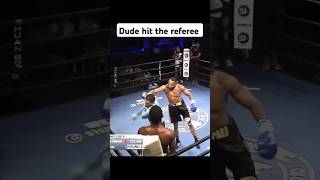 Referee turned into fighter 😲 ufc shorts knockoutcity mma streetfighter kickboxing [upl. by Oilicec]