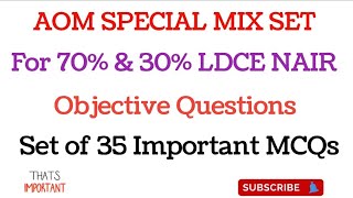 AOM 70 amp 30 LDCE NAIR CBT EXAM SPECIAL WITH UPDATED ANSWERASMGUARDSECTION CONTROLLER SPECIAL [upl. by Dumas]