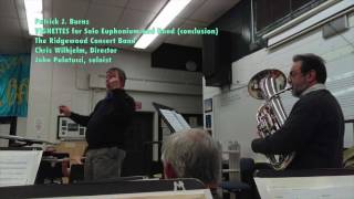 VIGNETTES for Solo Euphonium and Band conclusion by Patrick J Burns [upl. by Lamonica271]