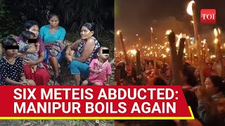 Manipur Burns Protests Rock Imphal Indian Forces Hunt For 6 Kidnapped Meiteis  AFSPA Returns [upl. by Yokoyama]