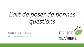 Lart de poser de bonnes questions [upl. by Shargel]