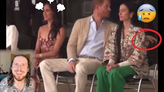 Reacting Harry ARM AROUND Uncomfortable Womanmeghanmarkle [upl. by Minsk]