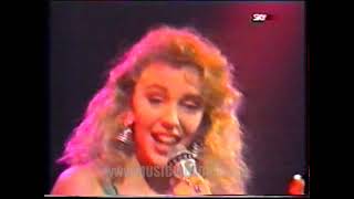 Kylie Minogue  I Should Be So Lucky  Coca Cola Eurochart 1988 SKY [upl. by Aitsirhc316]