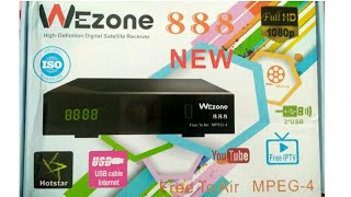 WEZONE MPEG4 SET TOP BOX UNBOXING WITH NEW ONLINE TV APP [upl. by Ainesy]