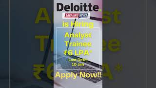 Deloitte Off Campus  Deloitte Bulk Hiring  Deloitte phase 2 Hiring recruitment2023 deloittejobs [upl. by Hildie]