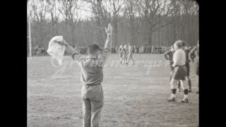 8mm  Rugby  France  United Kingdom  in Vierzon  France  1954 [upl. by Tinor]