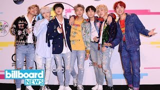 AMAs 2017 BTS Received an Even More Overwhelming Fan Response Than Seen on TV  Billboard News [upl. by Adohr442]