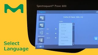 How to change the display language on your Spectroquant® Prove instrument [upl. by Tarrance]