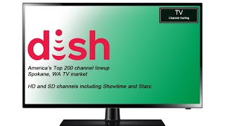 TV Channel Surfing Dish Network Americas Top 200 HDSD Spokane WA TV Market June 2021 [upl. by Alakim]