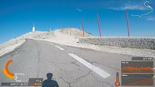 20170720 Bédoin Mont Ventoux 27k SuperView 60 fps [upl. by Siuraj]