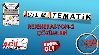 ACİL MATEMATİK 2022 REJENERASYON DENEMESİ2 acilmatematik 2022tayfa rejenerasyondenemeleri [upl. by Hanna582]