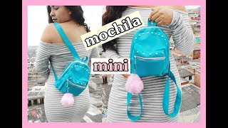 DIY  mini mochila super facil de hacer [upl. by Funk]