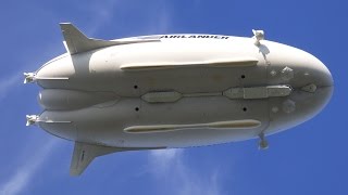 Airlander 10 takeoff amp landing 10 May 2017 [upl. by Kettie538]