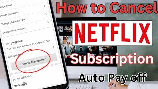 How to cancel netflix subscription ll Netflix auto pay cancel kaise kare [upl. by Louisa]