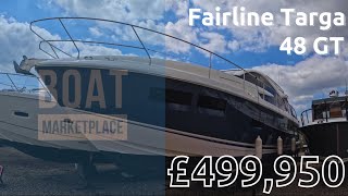 Fairline Targa 48 GT Yacht For Sale Boat Tour [upl. by Llemaj]