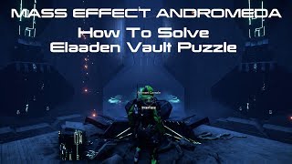 Elaaden Vault Decryption Puzzle Mass Effect Andromeda [upl. by Oiziruam]