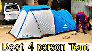 ARPENAZ FAMILY 4 tent SetUp  Best Camping Tent  SetUp Camping  By QUECHUA  Decathlon  HINDI [upl. by Neibaf]