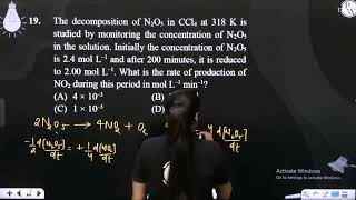 The decomposition of N2O5 in CCl4 at 318 K is studied by monitoring the concentration of N2O5 in [upl. by Manvel]