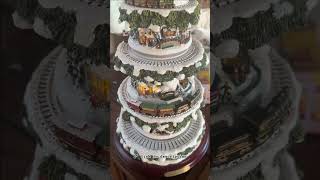 🎄 Thomas Kinkade Animated Christmas Tree with Train 🚂  Holiday Magic for Your Home 🎅 christmas [upl. by Uria]