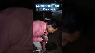 Slump Cone Test for Concrete at Site [upl. by Koss]