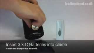 How to Set Up The Byron BY302 200m Extra Distance Wireless Battery Door Chime Kit [upl. by Rosenblast]