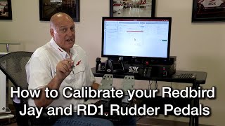 How to Calibrate your Redbird Jay and RD1 Rudder Pedals [upl. by Aidahs]