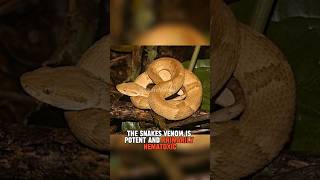 Golden Lancehead Viper😱🐍 shorts animals [upl. by Unhsiv]