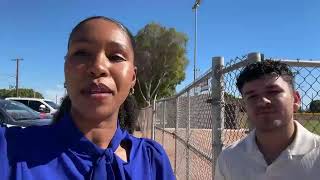 LIVE Reporters Danyelle Burke North and Eduardo Morales at voting location [upl. by Cupo]