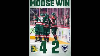 Broke the loosing streak with a 42 win go moose go💚❤️💚❤️ hockey qmjhl shorts [upl. by Norabal]