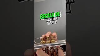 Escala de La menor natural trompeta tutorial trumpet [upl. by Otreblif558]