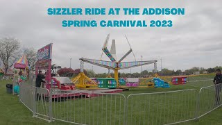 Sizzler Ride At The Addison Spring Carnival 2023 [upl. by Thorpe]