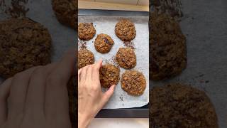 Another healthy dark chocolate oat cookie 초콜릿 쿠키 건강하게 만들기 chocolatecookiesrecipe healthydessert ￼ [upl. by Syck]