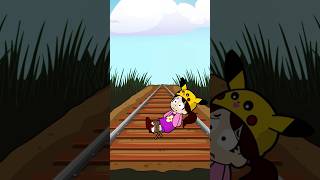 SALVA A MI HIJA LUNITA DEL TREN 🤣😂 by invictorgs3 chistes animación casimochotv [upl. by Schmitz]