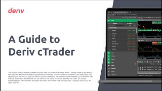 A Guide to Deriv cTrader [upl. by Eelek]