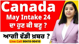 Canada May Intake 24 ਦਾ ਹੁਣ ਕੀ ਬਣੂ  Canada study visa updates 24 [upl. by Haianeb]