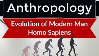 Anthropology  Evolution of Modern Man Homo Sapiens from ancestors  Lectures for IAS optional [upl. by Soinski]