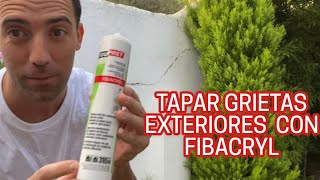 Como tapar grietas exteriores en fachadas y muros con fibacryl de MyToupret tratamiento de grietas [upl. by Suirradal]