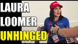 Laura Loomer SEETHES After Getting Kicked Off Of Trumps Plane [upl. by Lenrad284]