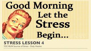 ALevel Psychology AQA Stress  Sources of Stress  Daily Hassles [upl. by Hcurab]