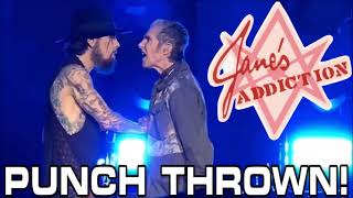 DAVE NAVARRO PUNCHED ON STAGE BY FELLOW BAND MEMBER JANES ADDICTION BREAK UP LIVE DURING CONCERT [upl. by Airdnassac455]