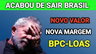 BPCLOAS NOVO VALOR E NOVA MARGEM PARA EMPRÉSTIMO CONSIGNADO DO BPC LOAS CONFIRA [upl. by Hacceber]