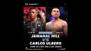 Jamahal Hill vs Carlos Ulberg UFC303HighlightsBreakdownPrediction [upl. by Teddman]